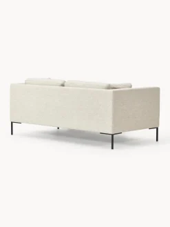 Sofás 3 Plazas|Sofás></noscript>Westwing Collection Sofá con patas de metal Emma (3 plazas) Tejido beige claro