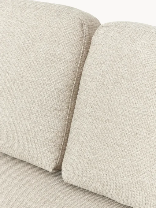 Sofás 3 Plazas|Sofás>Westwing Collection Sofá con patas de metal Emma (3 plazas) Tejido beige claro