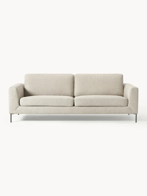 Sofás 3 Plazas|Sofás>Westwing Collection Sofá Cucita (3 plazas) Tejido beige claro
