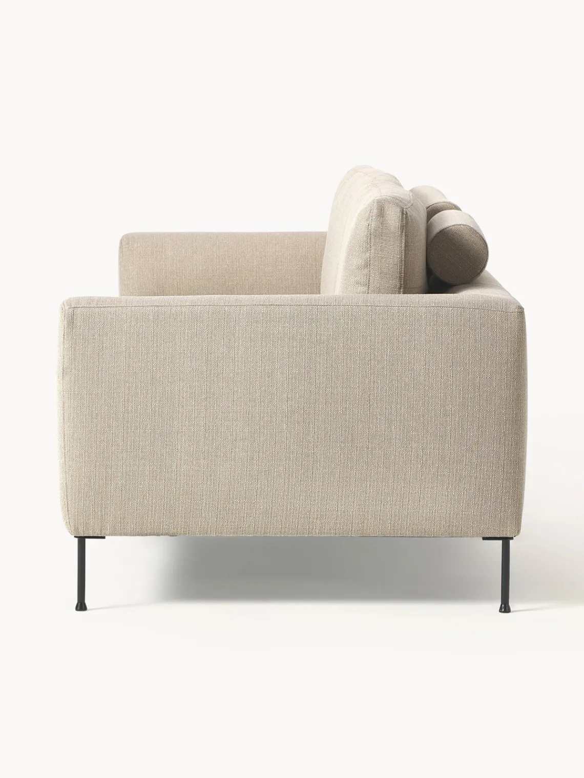 Sofás 3 Plazas|Sofás>Westwing Collection Sofá Cucita (3 plazas) Tejido grueso beige