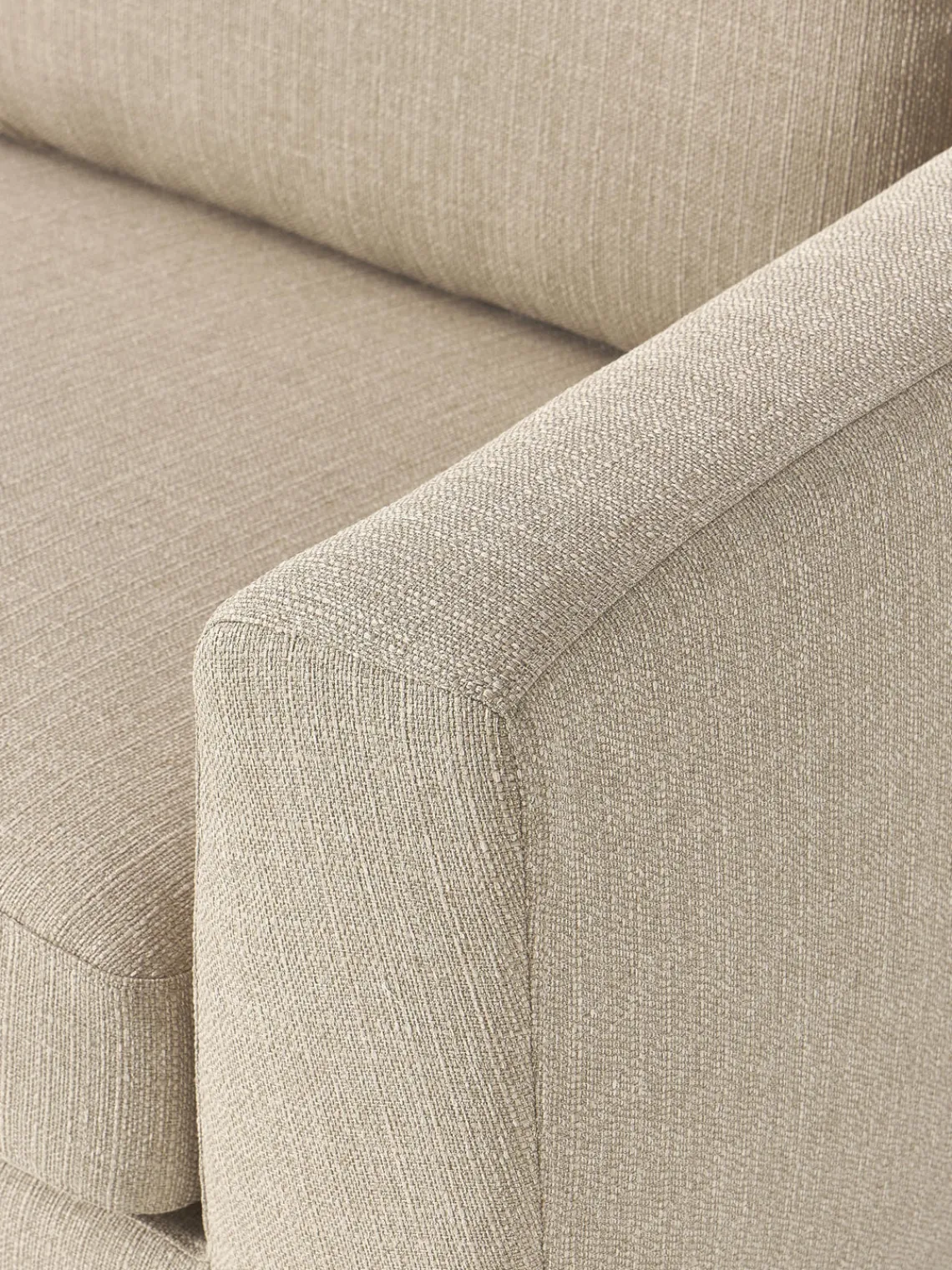 Sofás 3 Plazas|Sofás>Westwing Collection Sofá Cucita (3 plazas) Tejido grueso beige