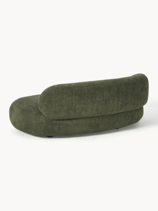 Sofás 2 Plazas|Sofás>Westwing Collection Sofá de borreguillo bouclé Alba (2 plazas) Borreguillo bouclé verde oscuro