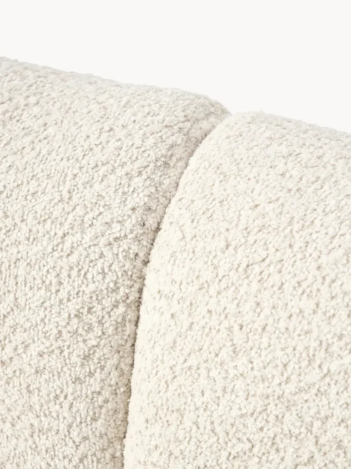 Sofás 3 Plazas|Sofás>Westwing Collection Sofá de borreguillo bouclé Alba (4 plazas) Borreguillo bouclé blanco Off White