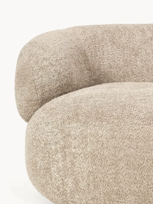 Sofás 3 Plazas|Sofás>Westwing Collection Sofá de borreguillo bouclé Alba (4 plazas) Borreguillo bouclé beige