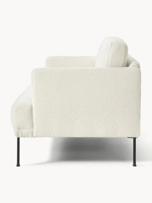 Sofás 2 Plazas|Sofás>Westwing Collection Sofá de borreguillo Fluente (2 plazas) Borreguillo blanco Off White