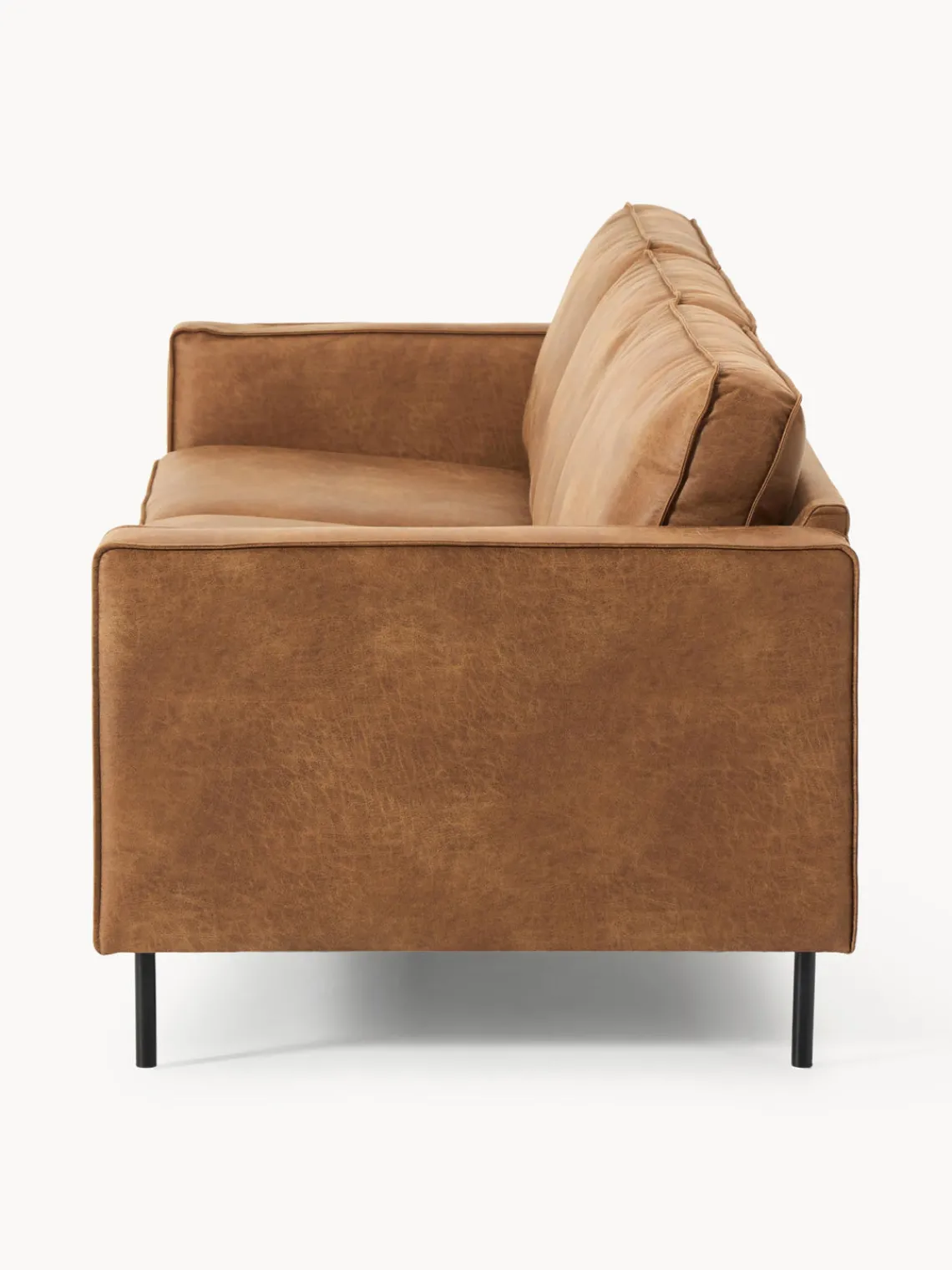 Outlet Sofá de cuero reciclado Hunter (3 plazas) Sofás 3 Plazas|Sofás