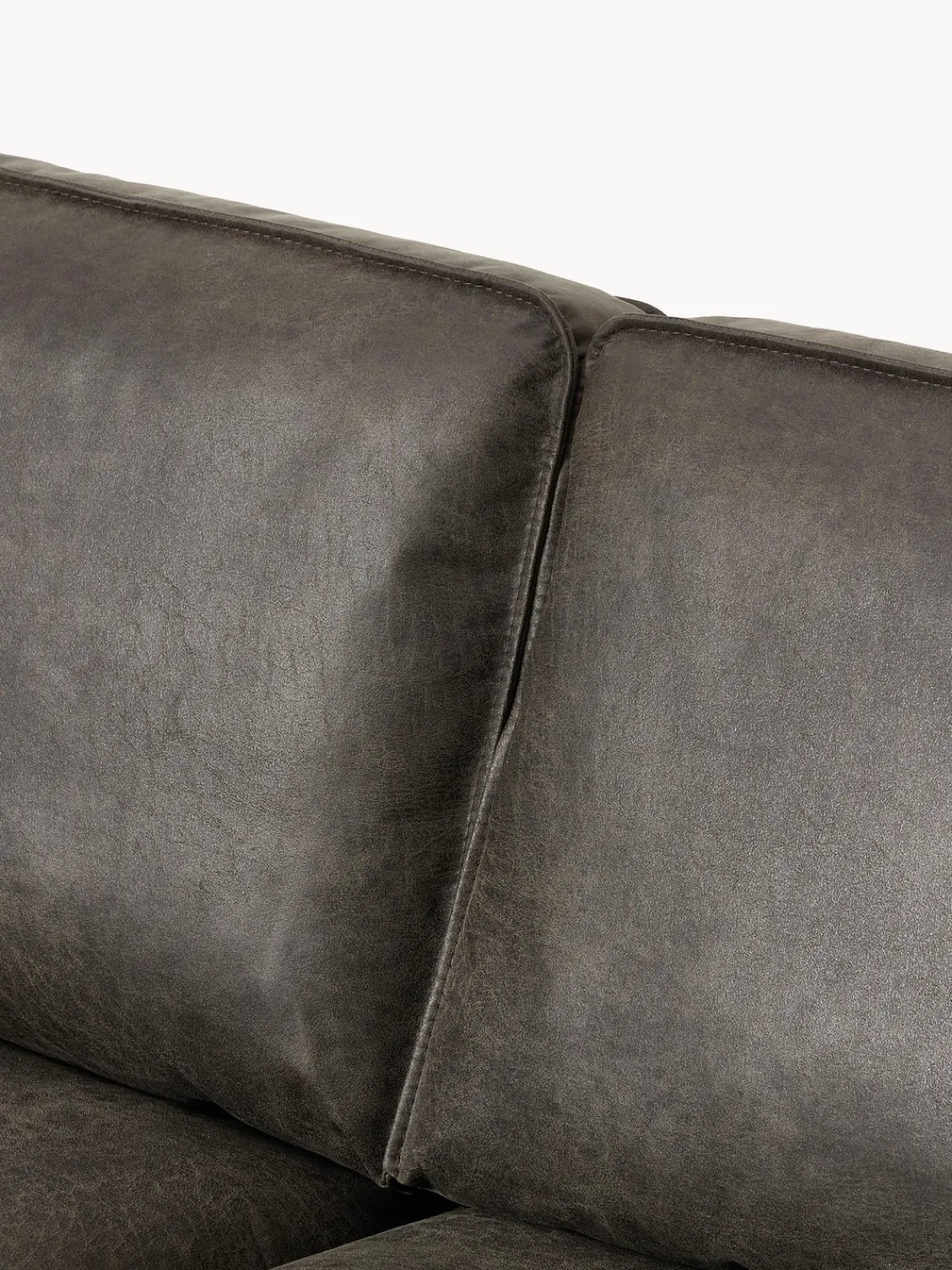 Sofás 3 Plazas|Sofás>Westwing Collection Sofá de cuero reciclado Hunter (3 plazas) Cuero taupe