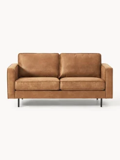 Sofás 2 Plazas|Sofás>Westwing Collection Sofá de cuero reciclado Hunter (2 plazas) Cuero marrón