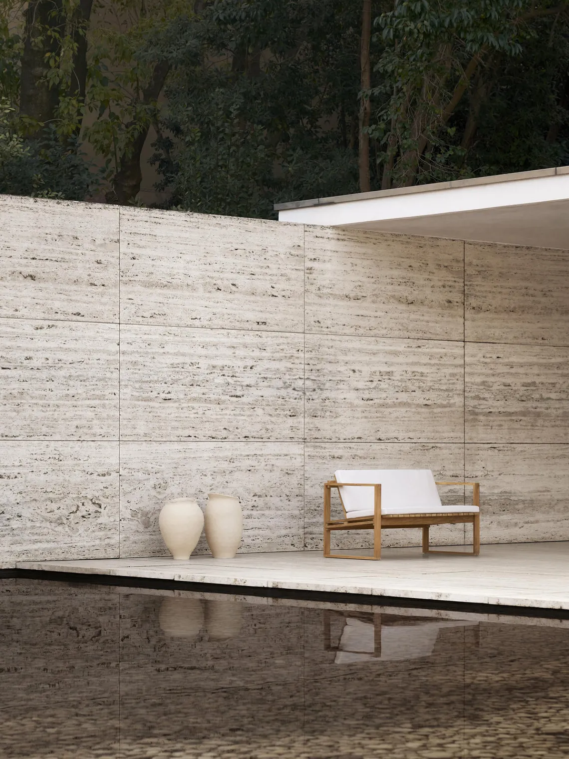 Sofá de jardín de madera de teca BK12 Sofás De Exterior|Sofás De Exterior