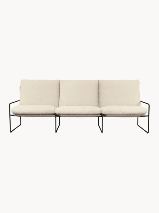 Clearance Sofá de jardín en tejido bouclé Desert (3 plazas) Sofás De Exterior|Sofás De Exterior