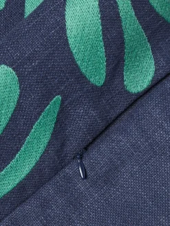 Mantas|Cojines De Exterior></noscript>Westwing Collection Sofá de jardín en tejido bouclé de madera de acacia Bo (2 plazas) Azul oscuro, verde turquesa