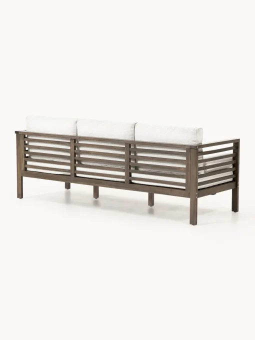 Discount Sofá de jardín en tejido bouclé de madera de acacia Bo (3 plazas) Sofás De Exterior|Sofás De Exterior