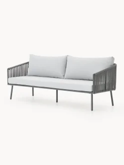 Sofás De Exterior|Sofás De Exterior>Westwing Collection Sofá de jardín Malo (3 plazas) Gris claro, gris