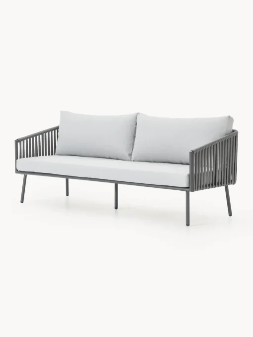 Sofás De Exterior|Sofás De Exterior>Westwing Collection Sofá de jardín Malo (3 plazas) Gris claro, gris