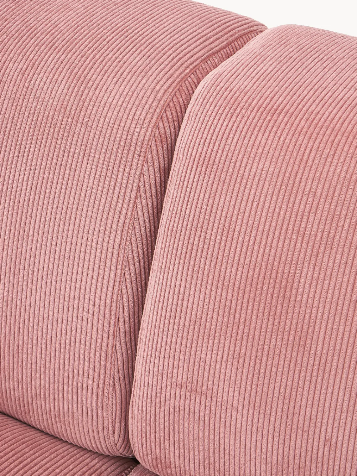 Sofás 3 Plazas|Sofás>Westwing Collection Sofá de pana Melva (3 plazas) Pana rosa palo