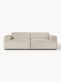Sofás 3 Plazas|Sofás>Westwing Collection Sofá de pana Melva (3 plazas) Pana beige claro