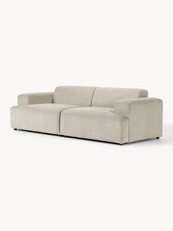 Sofás 3 Plazas|Sofás></noscript>Westwing Collection Sofá de pana Melva (3 plazas) Pana beige claro