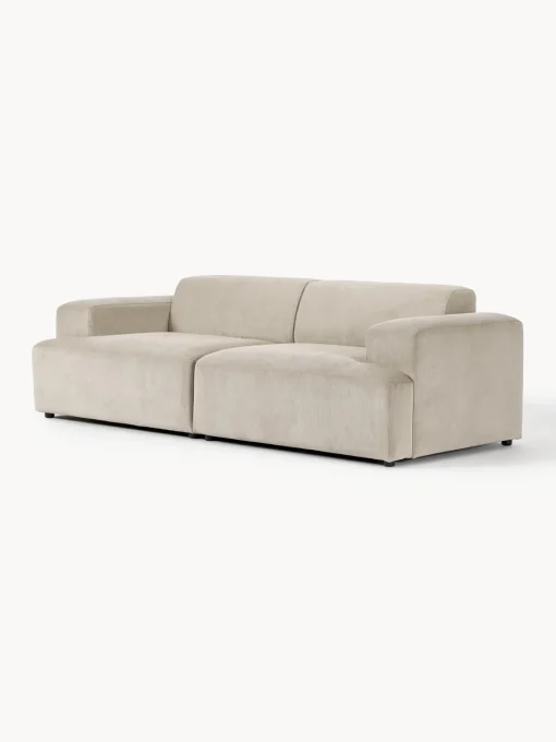 Sofás 3 Plazas|Sofás>Westwing Collection Sofá de pana Melva (3 plazas) Pana beige claro