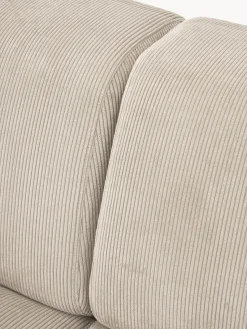 Sofás 3 Plazas|Sofás></noscript>Westwing Collection Sofá de pana Melva (3 plazas) Pana beige claro