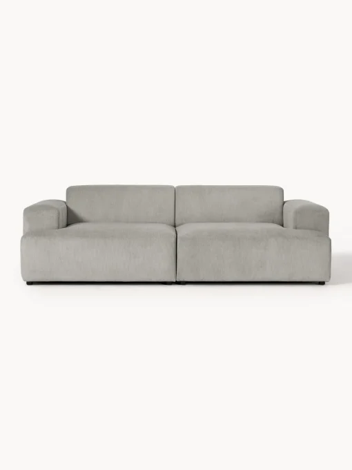 Sofás 3 Plazas|Sofás>Westwing Collection Sofá de pana Melva (3 plazas) Pana gris