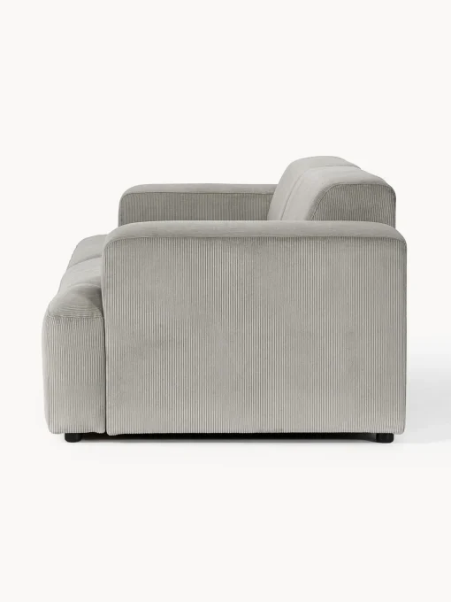 Sofás 3 Plazas|Sofás>Westwing Collection Sofá de pana Melva (3 plazas) Pana gris