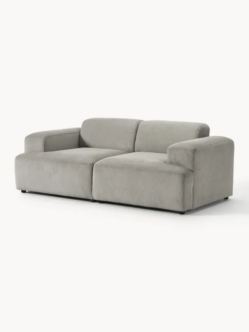 Sofás 2 Plazas|Sofás>Westwing Collection Sofá de pana Melva (2 plazas) Pana gris