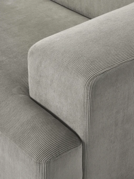 Sofás 2 Plazas|Sofás>Westwing Collection Sofá de pana Melva (2 plazas) Pana gris