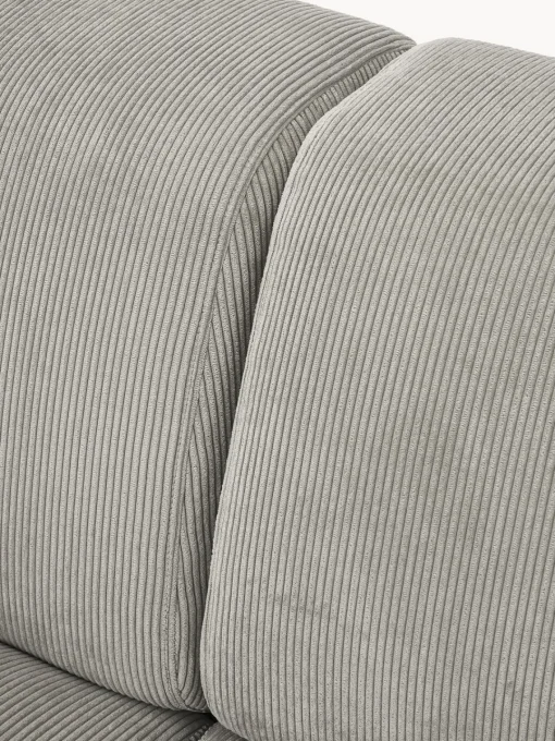 Sofás 2 Plazas|Sofás>Westwing Collection Sofá de pana Melva (2 plazas) Pana gris