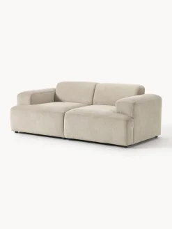 Sofás 2 Plazas|Sofás></noscript>Westwing Collection Sofá de pana Melva (2 plazas) Pana beige claro