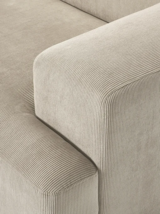 Sofás 2 Plazas|Sofás>Westwing Collection Sofá de pana Melva (2 plazas) Pana beige claro
