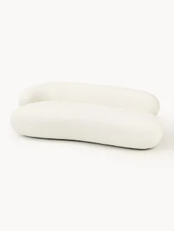 Sofás 3 Plazas|Sofás></noscript>Westwing Collection Sofá en tejido bouclé Alba (3 plazas) Bouclé blanco Off White