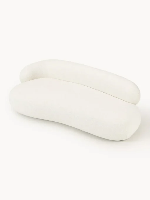 Sofás 3 Plazas|Sofás>Westwing Collection Sofá en tejido bouclé Alba (3 plazas) Bouclé blanco Off White