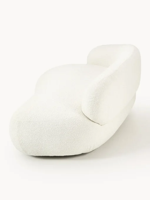 Sofás 3 Plazas|Sofás>Westwing Collection Sofá en tejido bouclé Alba (3 plazas) Bouclé blanco Off White