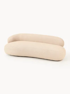 Sofás 3 Plazas|Sofás></noscript>Westwing Collection Sofá en tejido bouclé Alba (3 plazas) Bouclé melocotón