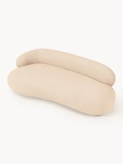 Sofás 3 Plazas|Sofás></noscript>Westwing Collection Sofá en tejido bouclé Alba (3 plazas) Bouclé melocotón