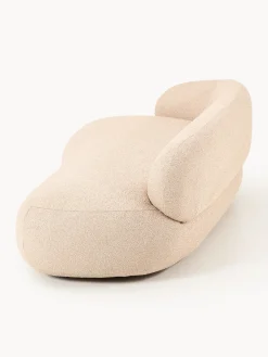 Sofás 3 Plazas|Sofás></noscript>Westwing Collection Sofá en tejido bouclé Alba (3 plazas) Bouclé melocotón