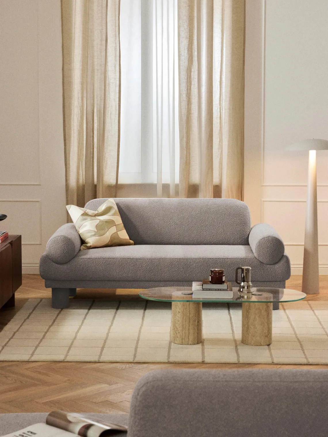 Best Sofá en tejido bouclé Lilo (2 plazas) Sofás 2 Plazas|Sofás