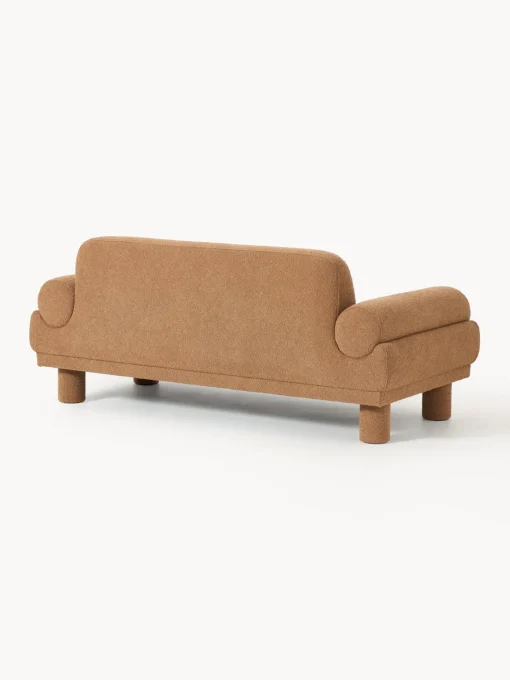 Sofás 2 Plazas|Sofás>Westwing Collection Sofá en tejido bouclé Lilo (2 plazas) Bouclé marrón claro