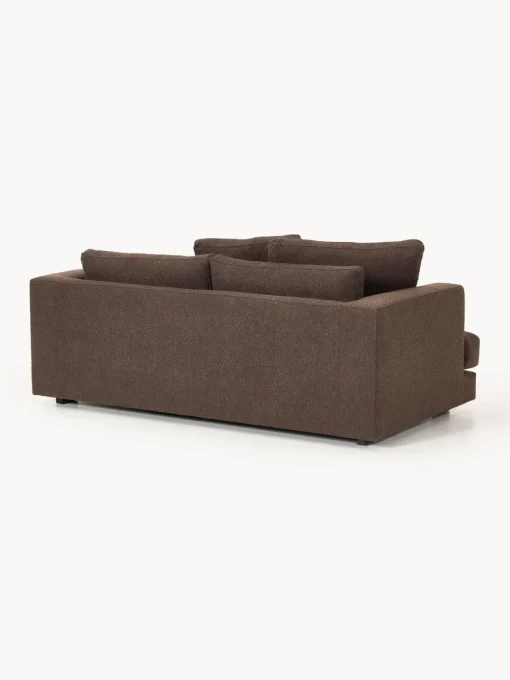 Sofás 2 Plazas|Sofás>Westwing Collection Sofá en tejido bouclé Tribeca (2 plazas) Bouclé marrón oscuro