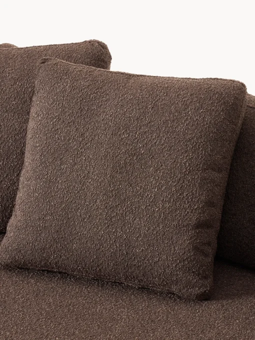Sofás 2 Plazas|Sofás>Westwing Collection Sofá en tejido bouclé Tribeca (2 plazas) Bouclé marrón oscuro