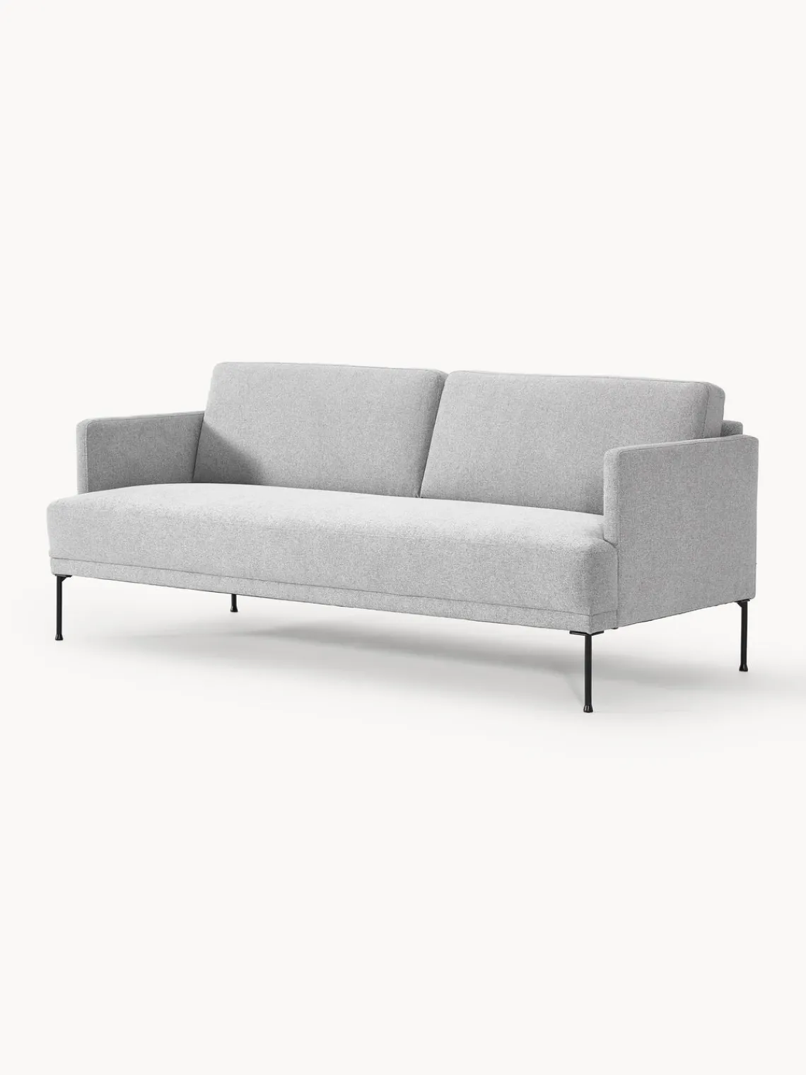 Sofás 3 Plazas|Sofás>Westwing Collection Sofá Fluente (3 plazas) Tejido gris