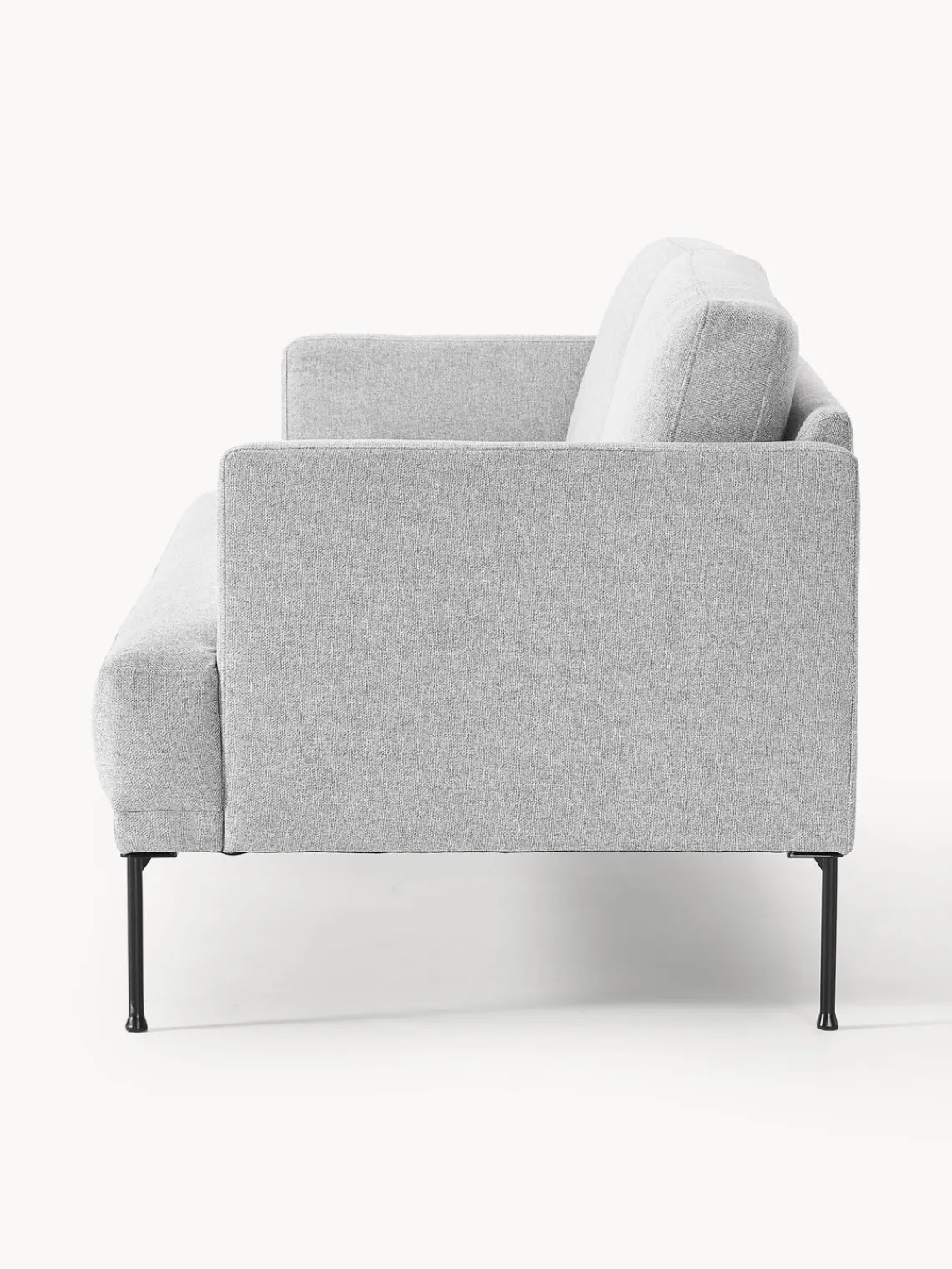 Sofás 3 Plazas|Sofás>Westwing Collection Sofá Fluente (3 plazas) Tejido gris