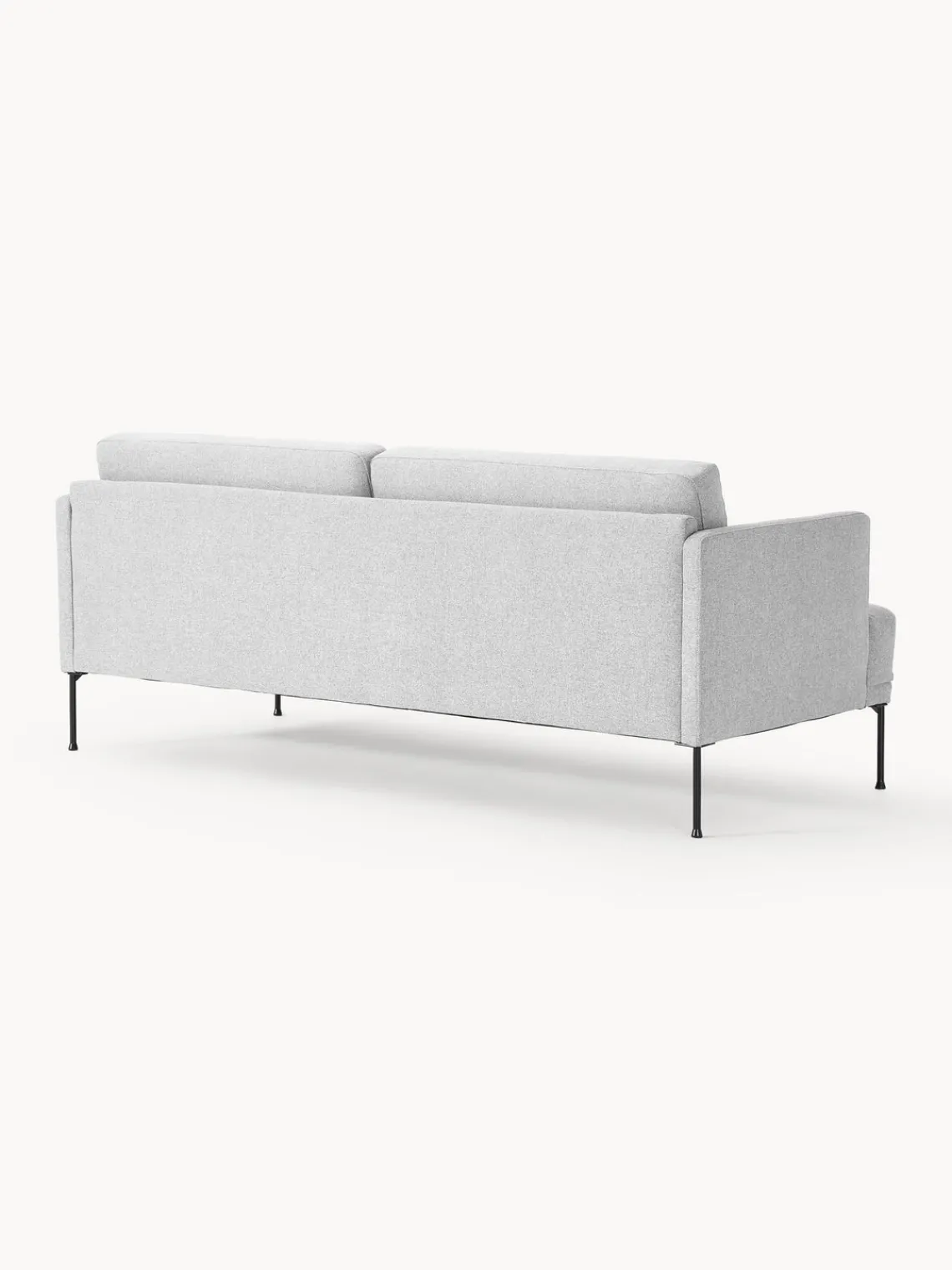 Sofás 3 Plazas|Sofás>Westwing Collection Sofá Fluente (3 plazas) Tejido gris