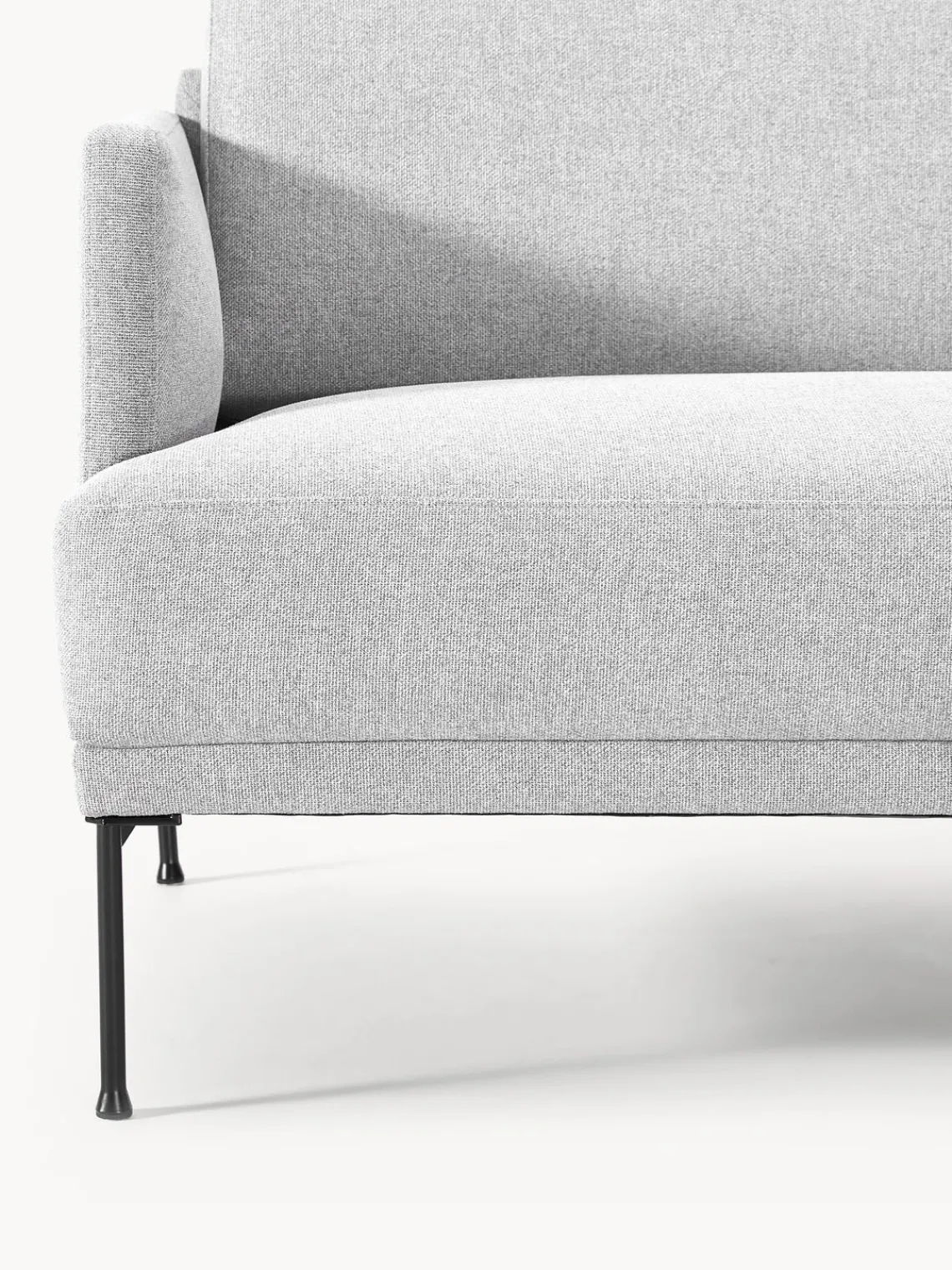 Sofás 3 Plazas|Sofás>Westwing Collection Sofá Fluente (3 plazas) Tejido gris