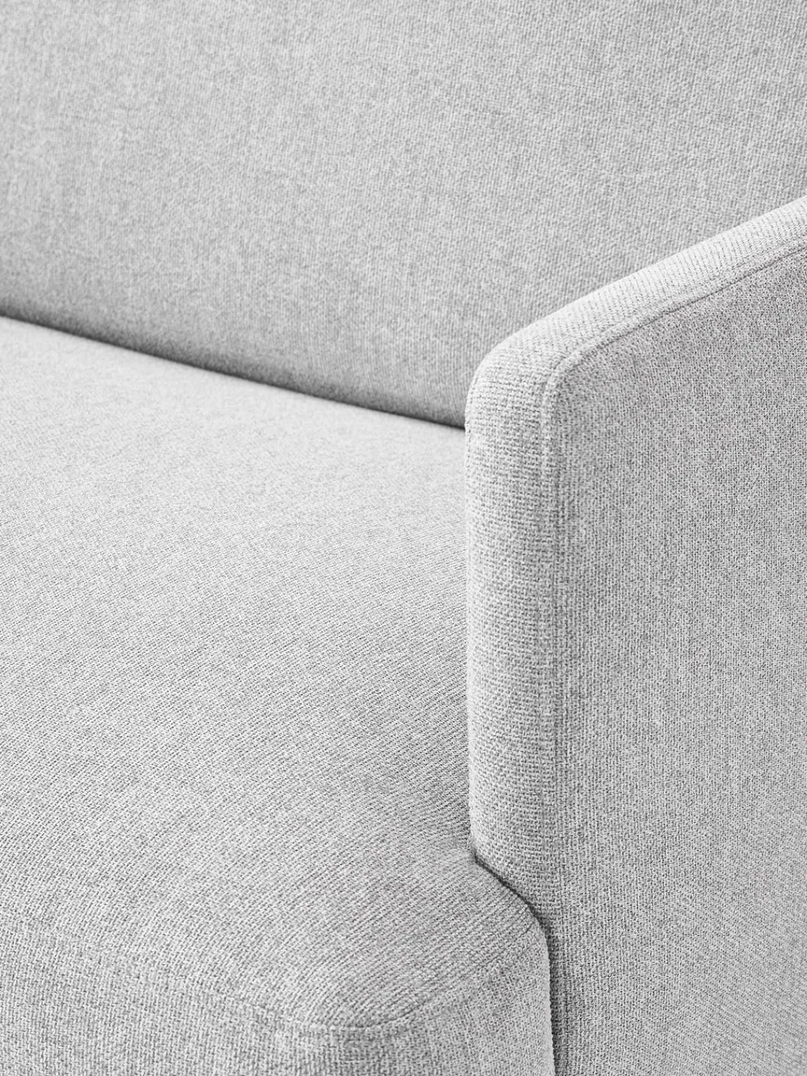 Sofás 3 Plazas|Sofás>Westwing Collection Sofá Fluente (3 plazas) Tejido gris