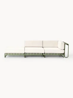Sofás De Exterior|Sofás De Exterior>Westwing Collection Sofá lounge modular para exterior Caio Off White, verde oliva