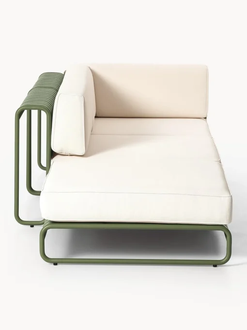 Sofás De Exterior|Sofás De Exterior>Westwing Collection Sofá lounge modular para exterior Caio Off White, verde oliva