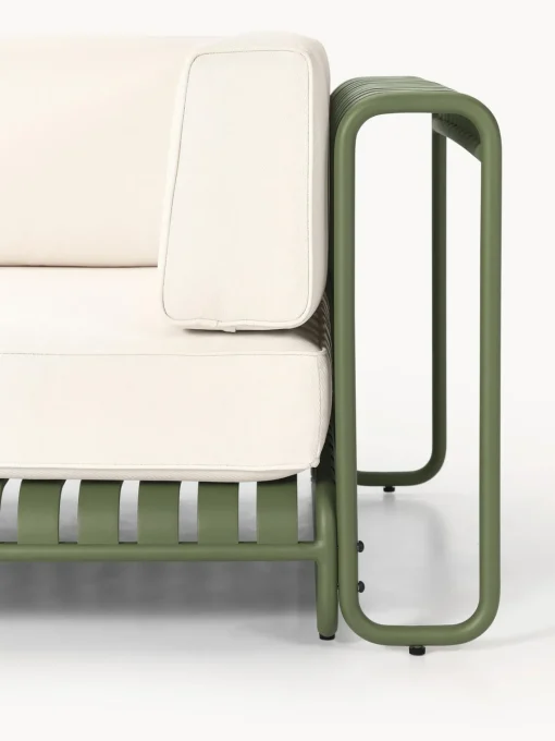 Sofás De Exterior|Sofás De Exterior>Westwing Collection Sofá lounge modular para exterior Caio Off White, verde oliva