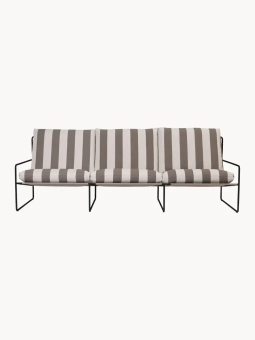 Sofás De Exterior|Sofás De Exterior>Ferm Living Sofá lounge para exterior Desert (3 plazas) Tejido blanco Off White, taupe, negro