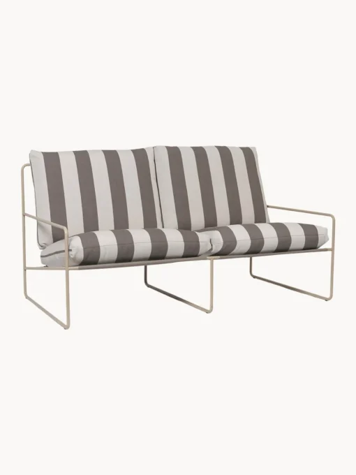 Sofás De Exterior|Sofás De Exterior>Ferm Living Sofá lounge para exterior Desert (2 plazas) Tejido blanco Off White, taupe, blanco crema